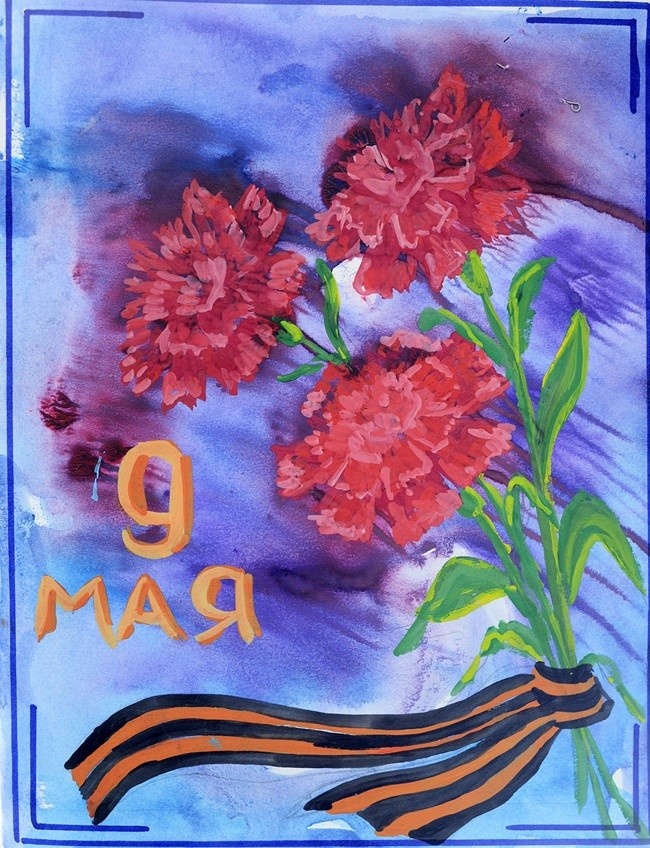 Детские рисунки к 9 мая (235 фото). 
