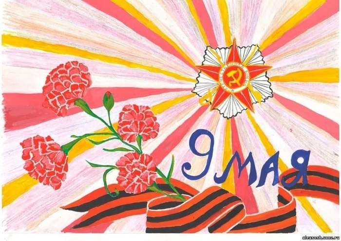 Детские рисунки к 9 мая (235 фото). 