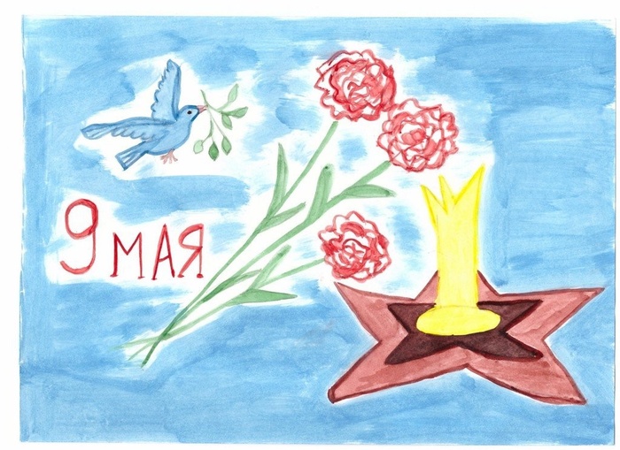 Детские рисунки к 9 мая (235 фото). 