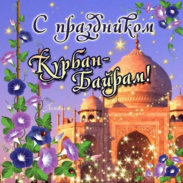 Картинки с праздником Курбан Байрам (330 открыток). Курбан-байрам: картинки с поздравлениями