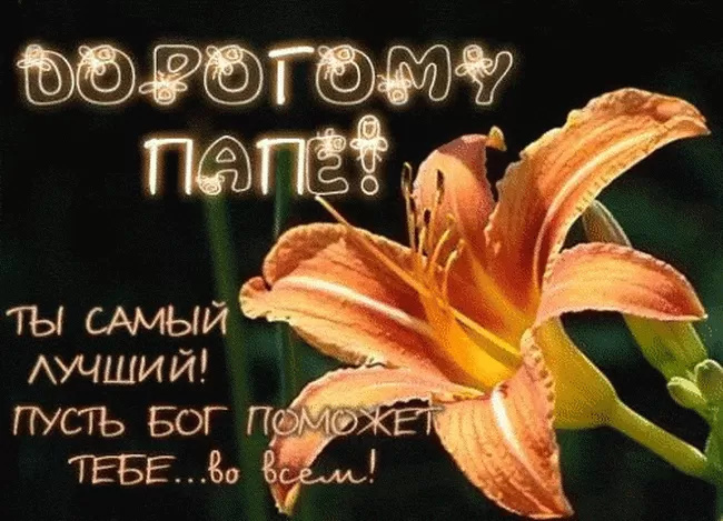 Картинки с Днем отца (140 открыток). Красивые открытки с Днем отца