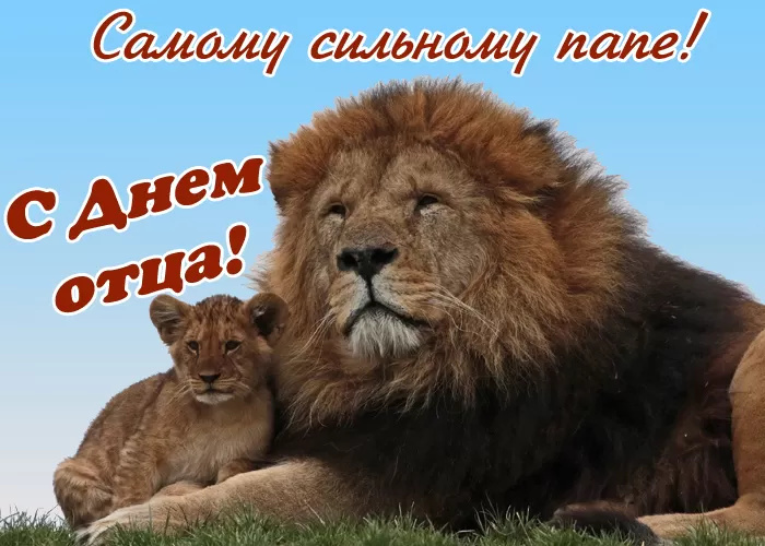 Картинки с Днем отца (140 открыток). Красивые открытки с Днем отца