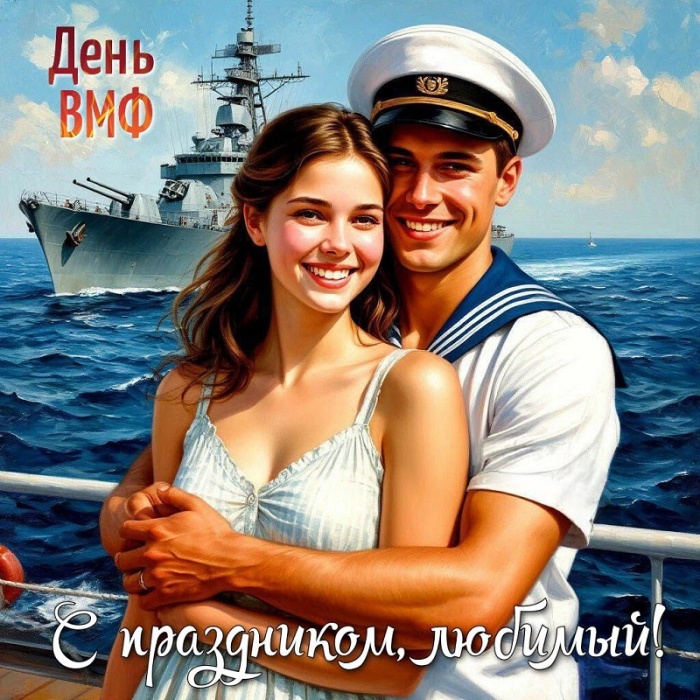 Открытки с Днем ВМФ 2025. С Днем ВМФ - открытки с поздравлениями