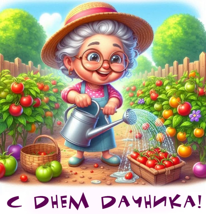 Прикольные открытки с Днем дачника . Прикольные открытки с Днем дачника