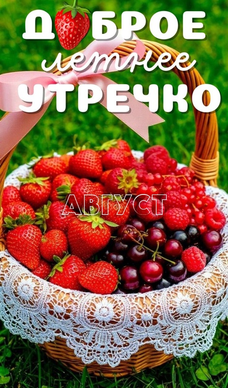 Картинки Доброе утро августа. С Добрым утром августа - картинки с надписями