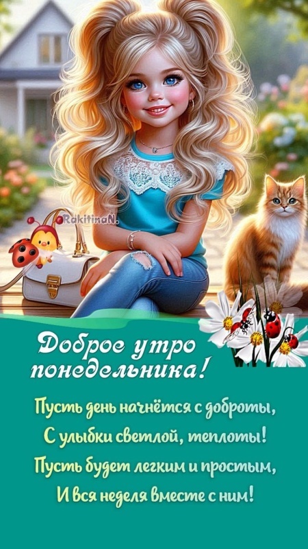 Картинки Доброе утро понедельника (90 открыток). Доброе утро понедельника - картинки позитивные
