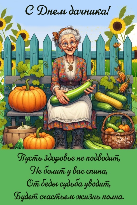 Прикольные открытки с Днем дачника 