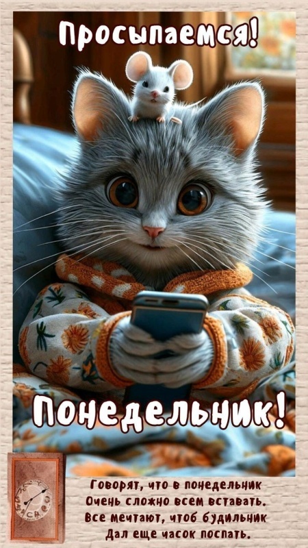 Картинки Доброе утро понедельника (90 открыток). Доброе утро понедельника - картинки позитивные
