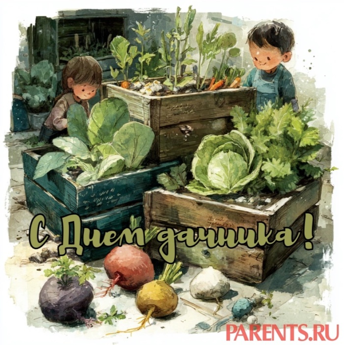 Прикольные открытки с Днем дачника . Открытки с Днем дачника