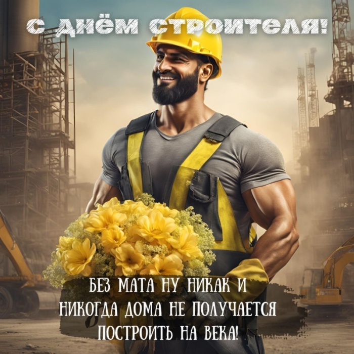 Красивые картинки с Днем строителя 2025. Картинки с Днем строителя красивые