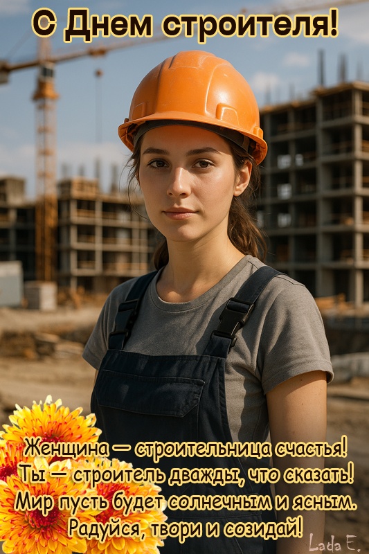 Красивые картинки с Днем строителя 2025. Картинки с Днем строителя красивые