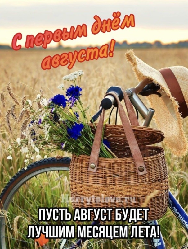 Картинки с началом августа (с 1 августа). Картинки "С первым августа" 