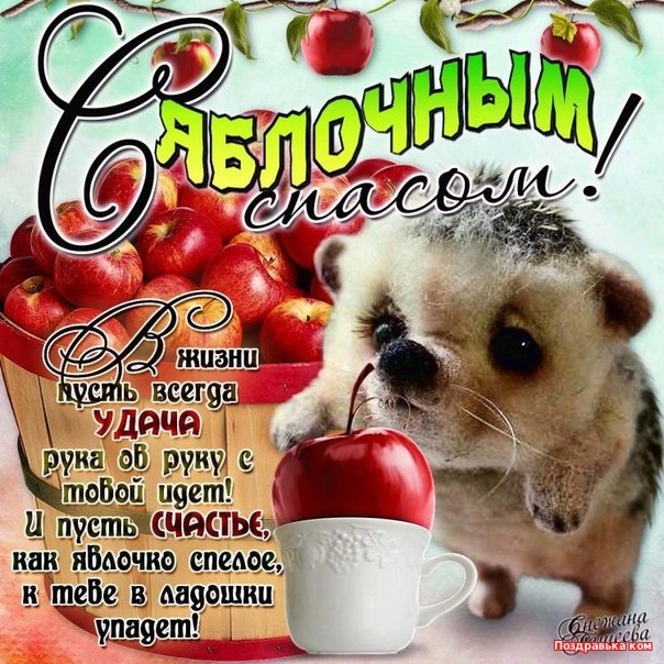 Яблочный Спас - открытки с поздравлениями. Прикольные открытки на Яблочный Спас