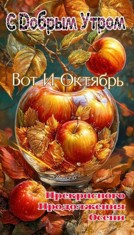 Красивые картинки Доброе осеннее утро. Картинки Доброе осенее утро (октябрь)