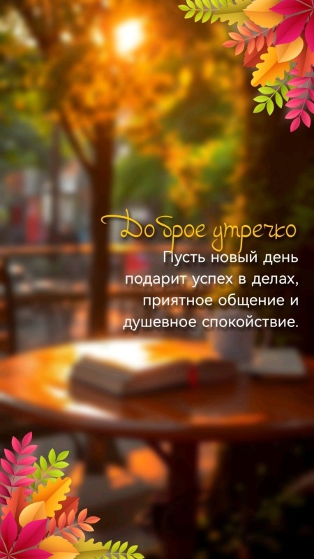 Красивые открытки "Доброе осеннее утро". Открытки "Доброе осеннее утро" (красивые и новые)