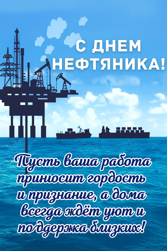 Лучшие открытки с Днем нефтяника. Открытки с Днем нефтяника (красивые и новые)