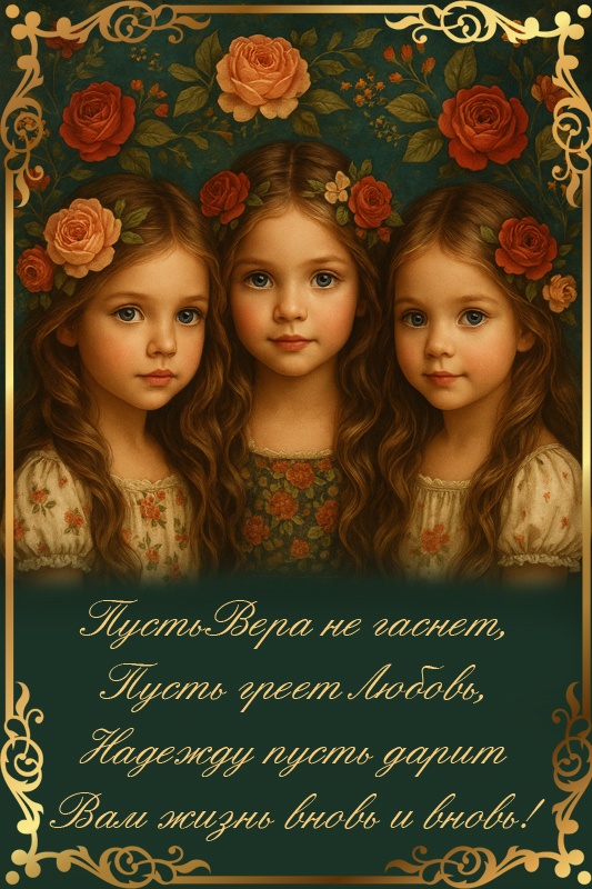 Картинки и открытки с Днем Веры Надежды Любви и Софии. Открытки на День Веры Надежды Любви и Софии