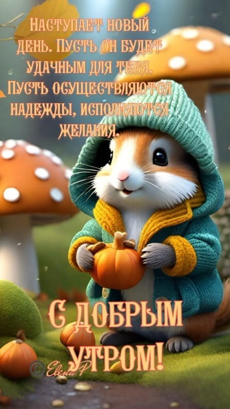 Красивые картинки Доброе осеннее утро. Картинки Доброе осенее утро (октябрь)