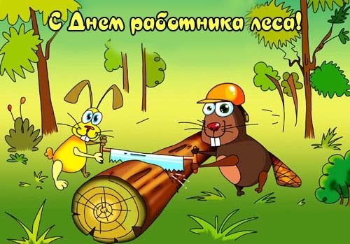 Картинки с Днем работников леса и лесоперерабатывающей промышленности. С Днем работнков леса - открытки прикольные
