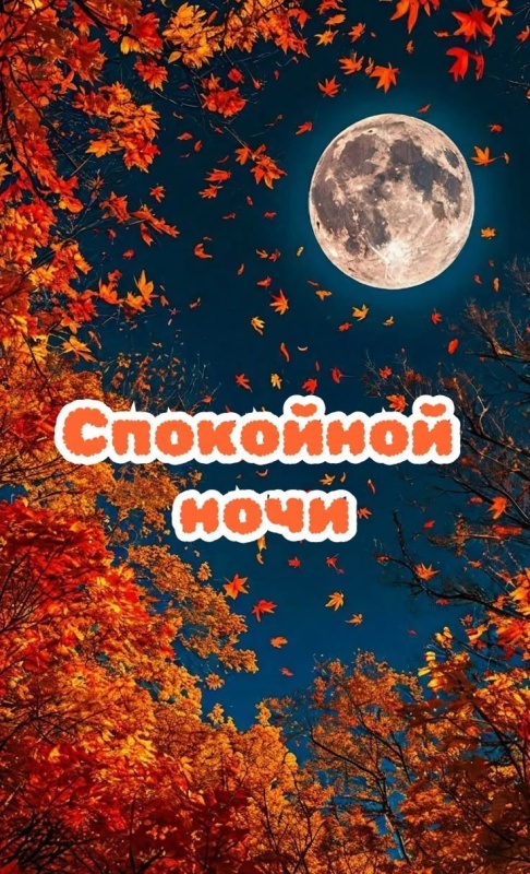 Осенние картинки Доброй ночи (30+ шт.). Картинки "Доброй ночи" осенние красивые