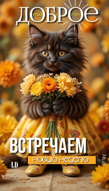 Картинки Доброе утро понедельника (90 открыток)