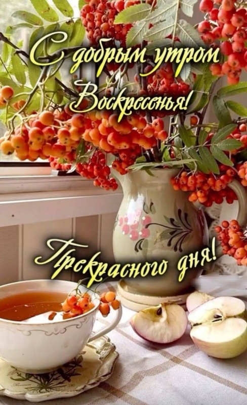 Картинки Доброе утро воскресенья (100 открыток). Осенние картинки Доброе утро воскресенья