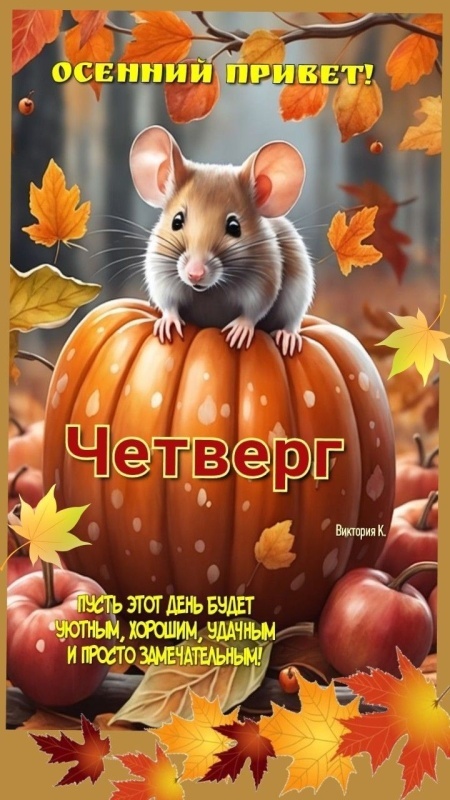 Картинки Доброе утро четверга. Осенние картинки Доброе утро четверга