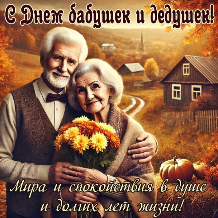 Открытки с Днем бабушек и дедушек 2025. День бабушек и дедушек: открытки с поздравлениями