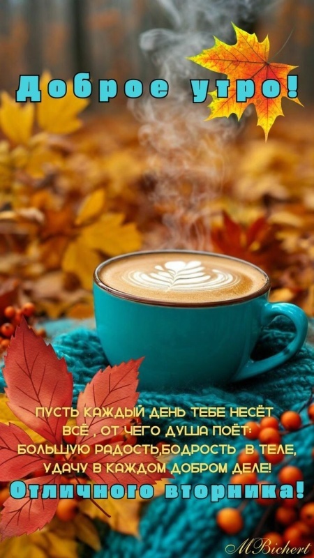 Осенние картинки доброе утро втроника