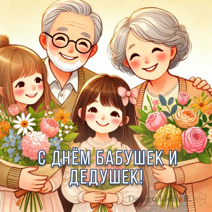 Открытки с Днем бабушек и дедушек 2025. Прикольные открытки на День бабушек и дедушек