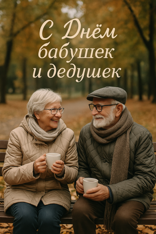 Открытки с Днем бабушек и дедушек 2025. Красивые открытки с Днем бабушек и дедушек