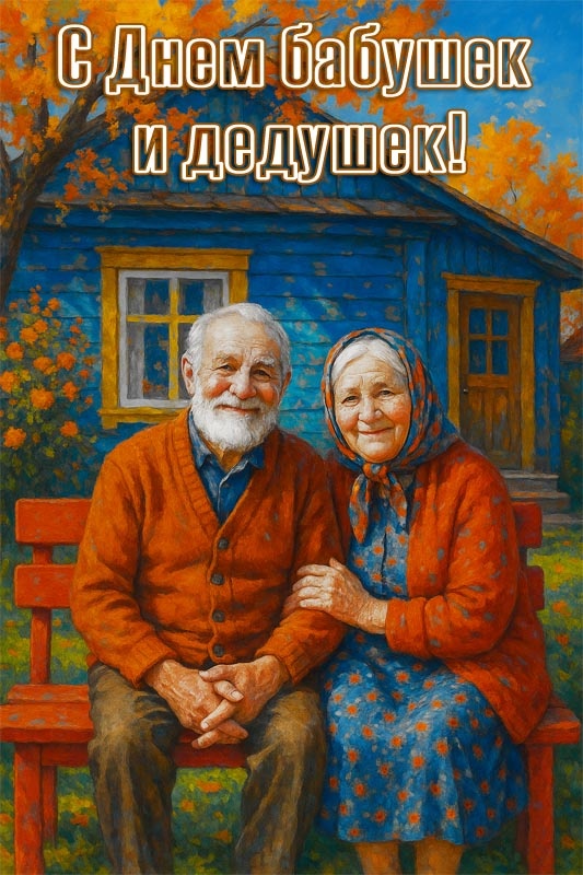 Открытки с Днем бабушек и дедушек 2025