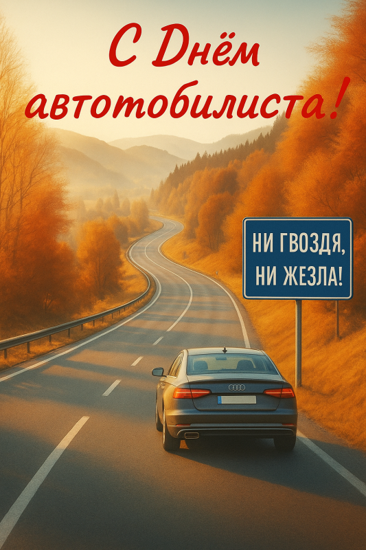 Открытки с Днем автомобилиста 2025. Красивые картинки с Днем автомобилиста 2025