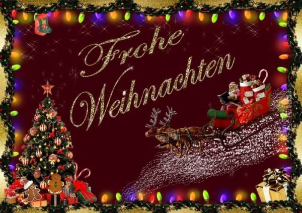 открытка с Рождеством на немецком языке