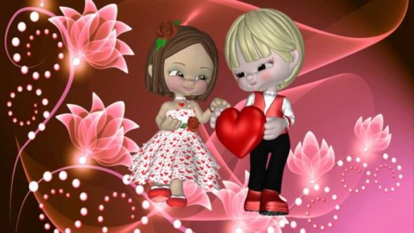 влюбленные в День святого Валентина